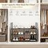 Gmrithaf 3 Closet,Entryway,Dorm,Garage,Corridor, 33.8" 3 Shoe Rack - Tier Shoe Organizer Storage Rack with Metal Tubes