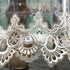 50 inch, Jeloris Plastic Clear Round Tablecloth Vinyl PVC Waterproof Tablecloth Embroidered Lace Edge Transparent Table