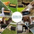 3 Pack 4 Hanging Chicken Feeder Waterer Trough Quart, Goat Feeding Supplies, Coop Fence Feeder, Feed Bucket & Water