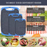 Large-Small Cutting Board Set of 3 - Dishwasher Safe, Juice Groove, Easy Grip Handle, Non-Slip Rubber
