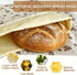 2 Pack Beeswax Bread Bags for Sourdough,Reusable Cotton Beeswax Bag for Homemade Bread,Freezer-Friendly & Freshness
