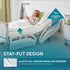 White Classic Fitted Hospital Bed Sheets, Cotton with 200 Thread Count, Size: 36" x 80" x 9"