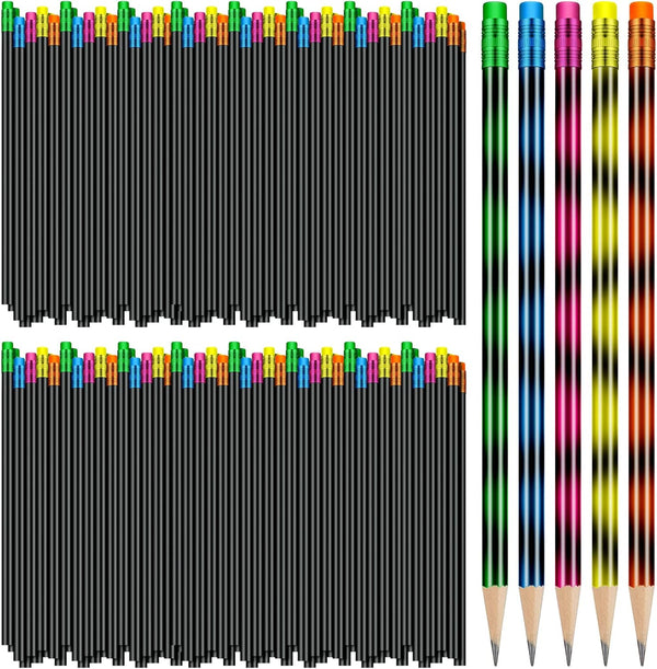 Outus 240 Pieces Color Changing Mood Pencil 2B, Assorted Thermochromic Pencils with Eraser for Christmas & Birthday