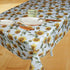 Violet Linen Classic Euro Sunflower Tablecloth, Large Sunflowers Design, 60" Round
