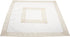 Linens, Art and Things Neutral Earth Tones Greek Key, Square Table Topper, 34Wx34L
