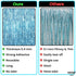 KatchOn XtraLarge Blue Foil Fringe Curtain, 8x3.2 Feet, Pack of 2 for Under The Sea Party Decorations