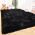 ISEAU Ultra Soft Fluffy Rug | 3 x 5 Feet Shaggy Area Rug for Bedroom, Living Room, Nursery, Black