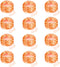 12 Pack Orange Halloween Lights Battery Operated String Lights 7 Feet 20