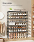 4-Tier 11.7 24.5 27.7 Inches, ULSH024BH01 SONGMICS Shoe Rack, Shoe Storage Organizer, Space-Saving, x x Entryway, Metal
