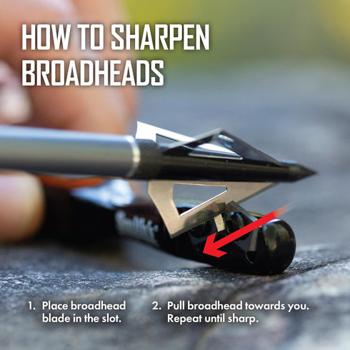 Smith’s 50047 Edgesport Stick Knife & Broadhead Sharpener - Portable Hunting & Archery Tool