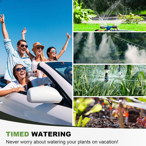 XinFuture Water Timer, Programmable Garden Hose Timer with Rain Delay, Waterproof Digital Irrigation Timer