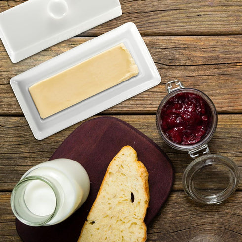Countertop,7.6" 3.3" 1 Butter Dish with Lid,WERTIOO Butter Dish With Lid for x Butter Tray,Butter Holder