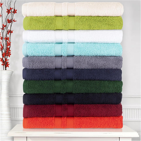 2-Piece Set, Superior Ultra-Soft Cotton Bath Sheet Perfect for Bathroom Decor, Shower, Spa, Gym, Guest Room, Home