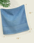 Cleanbear 6 Colors Pure Cotton Wash Cloths Set - Face Cloths 13 x 13 Inches (Light Blue, Jade Green, Light Green, Grey,