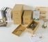 Soul & Lane Kraft Storage Boxes - Set of 6 (3 Large, 3 Medium), Keepsake Memory Organizers with Lids