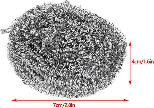 Stainless Steel Scourers, Wire Spiral Design Kettle Descalers, Limescale Ball for Kitchen Restaurants Camping