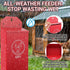 Reptilux 2-Pack Metal Chicken Grit Feeder & Oyster Shell Feeder with Lid - Hanging Gravity Poultry Feeder for Chickens