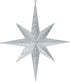 Vickerman 15.75" Silver Iridescent Glitter Bethlehem Star Christmas Ornament