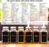 140PCS Black Minimalist Spice Labels for Jars, Waterproof Oil Resistant Stickers for Kitchen Pantry Containers
