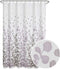 Zenna Home Sylvia Printed Faux Silk Fabric Shower Curtain, 70 x 72 Inches, Machine Washable, Floral Print