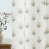 2 Sets Pink Curtains Panel for Bedroom Girls Nursery,Light Blush Pink and Green Floral Boho Cute Sheer Curtains