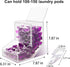 MKRBJ 2 1pcs Laundry Pods Container with Spoon, Acrylic Candy Dispenser with Lid, Dishwasher Pod Holder, Laundry