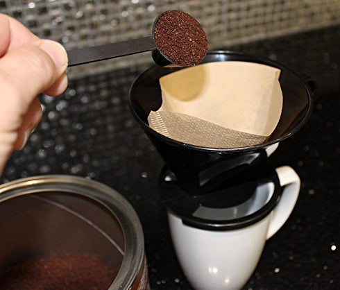 Gourmet Style Single Cup #2 Cone Pour Over Coffee Brewer Dripper, Portable Easy to Use Coffee Maker