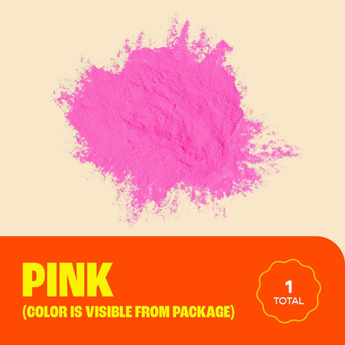 70g 10 Pack Chameleon Colors Pink Gender Reveal Powder Bags - Bags - - Perfect for Parties - Vibrant Pink Color