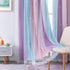 2 Set 34Wx79L XiDi Curtains for Girls Bedroom Decor Panels Kids Rainbow Blackout Curtains for Nursery Room Darkening