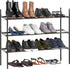 Simple Houseware 3-Tier Expandable Shoe Racks with Shelves for 12 Pairs of