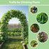 7.8ft RUBFAC Garden Arch Trellis for Climbing Plants Outdoor, Metal Arch Frame Garden Arbors and Arches, Outdoor