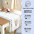 90 Inches 100% Folkulture Boho Table Runner Long for Farmhouse Dcor, Cotton Dining Table Runner for Kitchen Dcor, Boho
