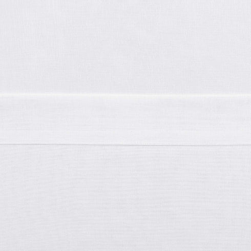 DWCN White Sheer Curtains - Set of 2 Panels, Faux Linen Look Grommet Window Drapes for Bedroom Living Room
