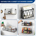 9-Pack Shower Caddy Adhesive Replacement, Transparent Adhesive Hooks Stickers, Strong Hook Strip for Shower Caddy