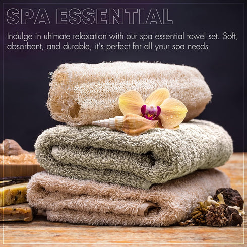 KAHAF COLLECTION 6-Pack 100% 27 inchesx54 inches) Bath Towels - Lightweight - Extra Absorbent - Cotton - Shower towels
