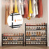 TZAMLI 3-Tier Closet, 17.2"-30" 9" 16.4" Inch Expandable Metal Shoe Rack for Stackable Shoe Organizer Adjustable Shoe