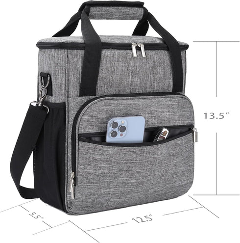 Coffee Maker Carrying Bag for Keurig K-Mini or K-Mini Plus, Grey Storage Mini Tote Case for Travel