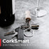 KeySmart CorkSmart - 2-in-1 Wine Opener and Bottle Opener Keychain Accessory, Ultimate Dual Corkscrew