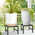 LLAXERGU 2pcs, Plant Stand Indoor Outdoor, Heavy Duty Wrought Iron Pedestal Stands Metal Plant Stand for Indoor