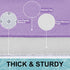 smiry Memory Foam Bath Mat 30" x 20", Extra Soft Absorbent Non Slip Bathroom Rug for Shower Floors, Purple