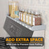 SpaceAid 30" Wide Kitchen Shelf Organizer, Magnetic Bamboo Spices Shelf