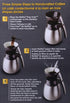 Set 42 Set Melitta Pour-Over Coffee Brewer & Stainless Steel Carafe with Coffee Filters, Ounce