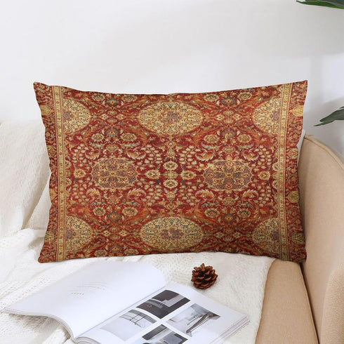 Kaleidee 24 12"x20" Ottoman Court Carpet Print Throw Pillow Covers Soft Velvet Decorative Throw Pillowcases Cushion