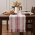 Rosey Red Striped Table Runner 72 Inch Long for Dining Table, Console