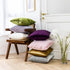 Home Brilliant Gold Pillow Covers, Square Velvet Euro Shams for Patio, 24x24 inch (60 cm) Large Throw Pillowcases
