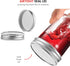 Glass Regular Mouth Mason Jars, 12 Pack, 8 Ounce Jars with Silver Metal Airtight Lids for Food Storage
