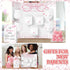 31 1 7 10 1 Ctosree Pcs Pink Bow Baby Shower Diaper Game Diaper Baby Shower Game Board Diapers Plastic Balls Organza