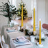 Twisted Candlesticks Golden Taper Candle - 10 Inch Gold Tapered Candles, Dripless Twist Candle Sticks for Home