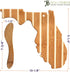 Totally Bamboo Florida Charcuterie Board with Spreader Knife Gift Set, 9-1/4" x 10-1/8"