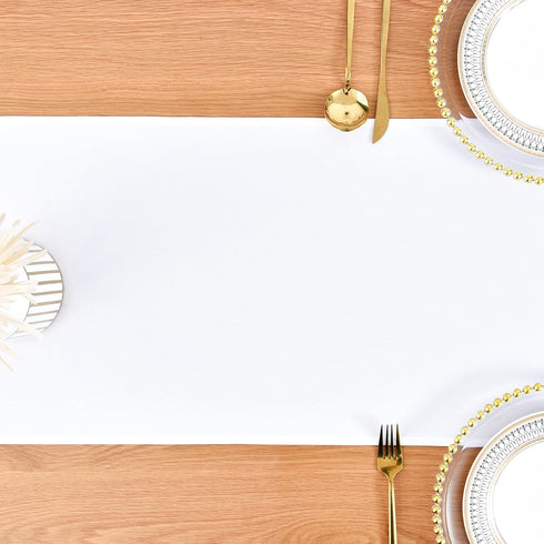 48 Inches 12X48 Inch Farmhouse White Table Runner Dining Table Runners Long Coffee Table Runner for Dresser Living Room